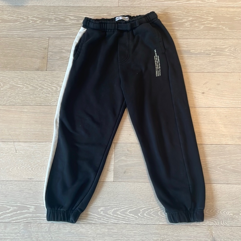 Zara Sweatpants in Black With white Side Line, Boys 9-134cm